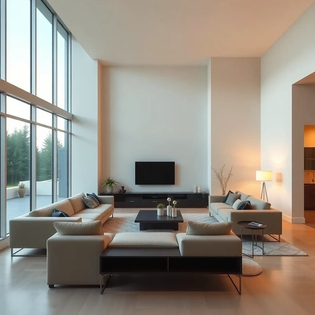 Modern style room design created with DecorAI AI Interior Design App